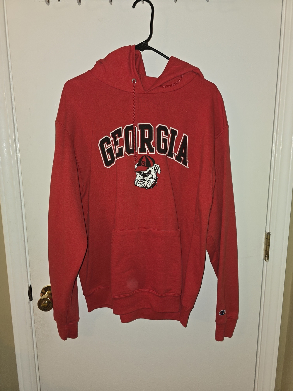 Champion Georgia Bulldogs Red Pullover Hoodie